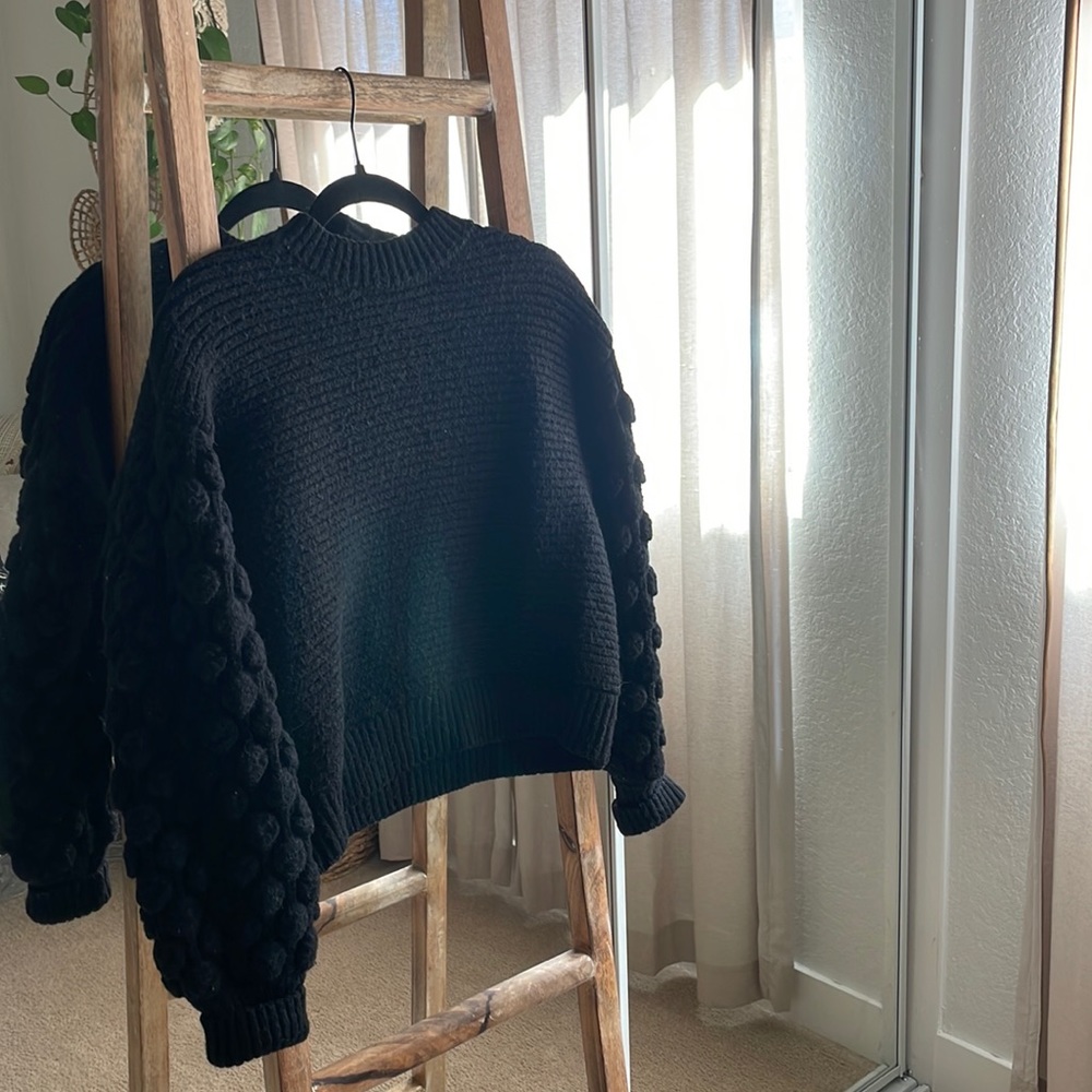 Cropped Black Sweater